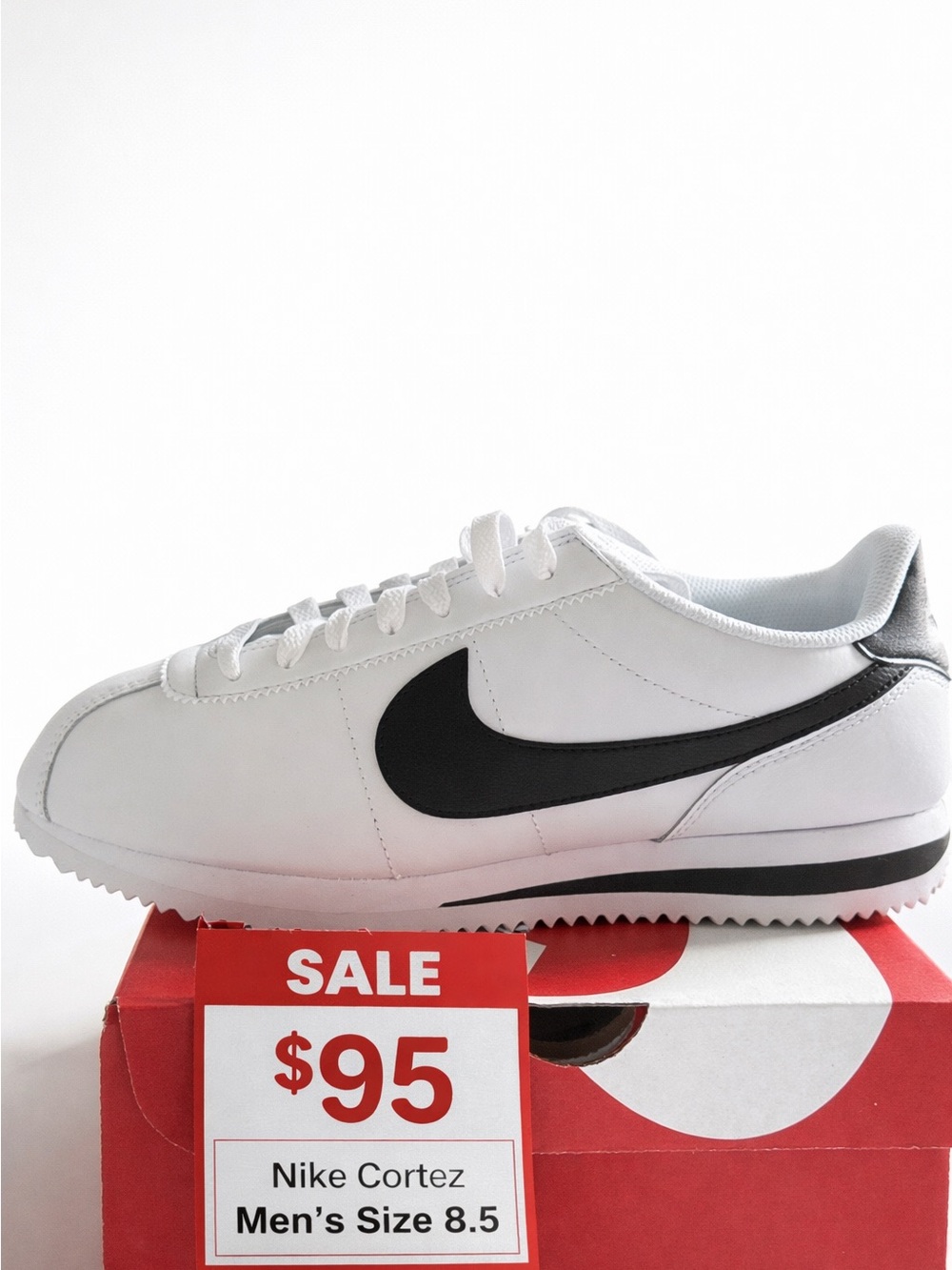 Nike White and Black Cortez Runner